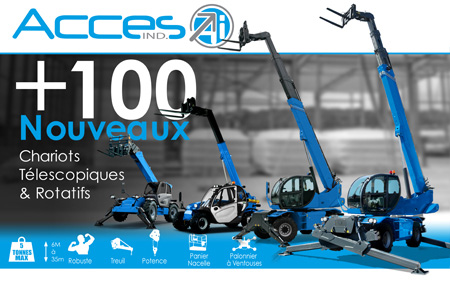 + 100 nouveaux chariots télescopiques pour Accès Industrie